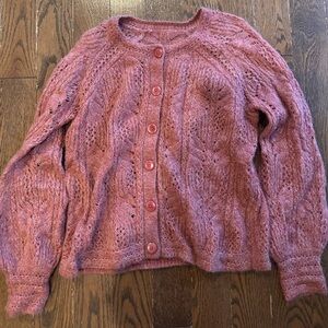 Sezane Women's Pink Knit Sweater
